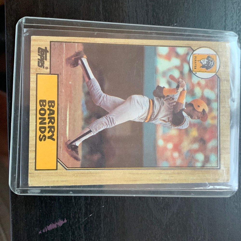 1987 Topps Barry Bonds #320 Error card double misprint